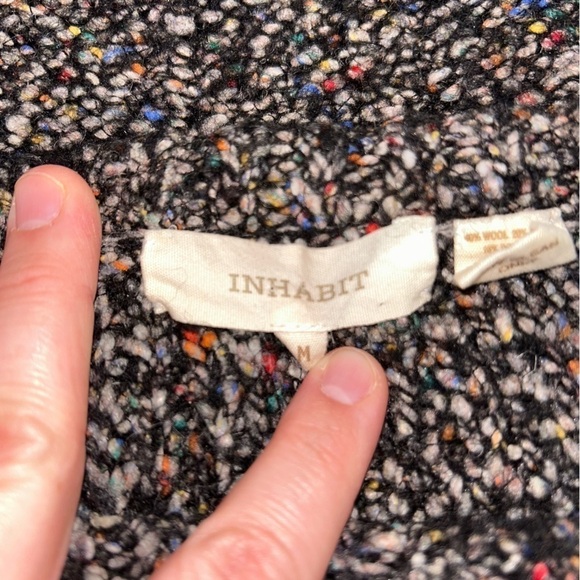 Inhabit Multi-Colored Wool Blend Long Sleeve Sweater - Size M - Picture 6 of 7